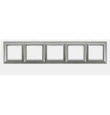 Рамка 5-постов; Eco Profi  Standart; термопласт; алюминий  EPS485AL  Jung