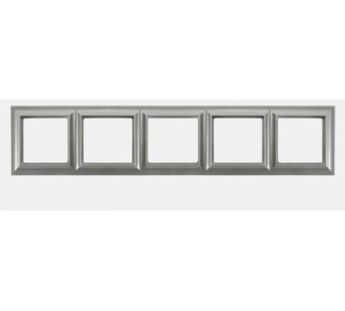 Рамка 5-постов; Eco Profi  Standart; термопласт; алюминий  EPS485AL  Jung