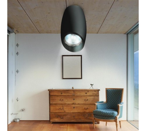 Светильник настенно-потолочный спот OL20 BK MR16/GU10, черный  Б0054389  ЭРА