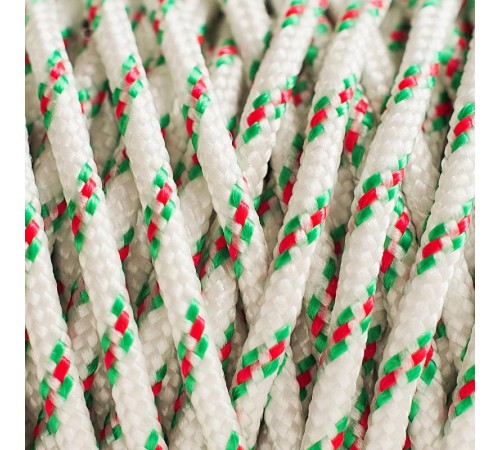 Шнур плетеный ПП 10 мм с серд., 24-пряд. высокопр., цветной, 200 м  140311  Tech-KREP