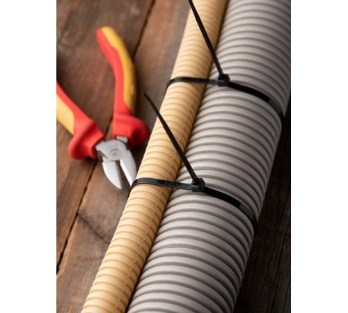 Хомут нейлоновый ЧЕРНЫЙ 4,8х400 (уп./100шт) EKF Simple  plc-cb-4.8x400  EKF