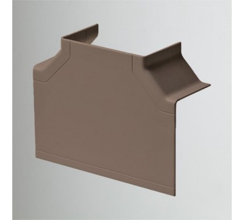 Тройник накладной 90 град. для РКК-80х60 и 80х40 (коричневый)  ТРН-80х60-К  Рувинил