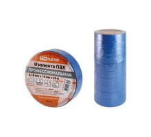 Изолента ПВХ профессиональная 0,18х19мм Синяя 20м  SQ0526-0065  TDM
