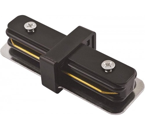 Коннектор для накладного шинопровода чёрный I-образный/ упаковка 2 шт / PTR CI-BL  .5033849  JAZZWAY