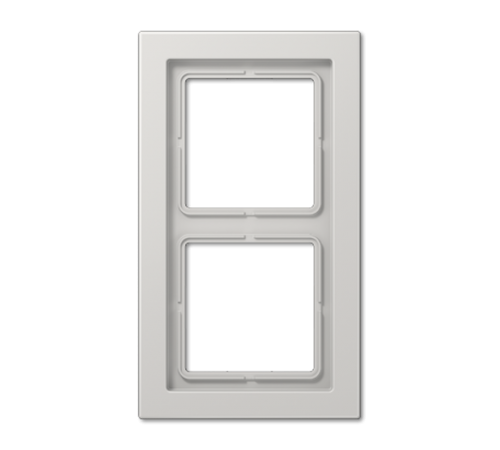 Рамка для вертикальной и горизонтальной установки, 2 поста; дюропласт; светло-серый; LSDesign  LSD982LG  Jung