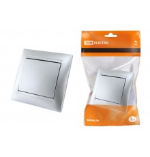 Выключатель 1 кл. 10А серебр. металлик "Лама"  SQ1815-0201  TDM