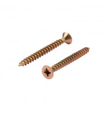 Саморез универсальный KRANZ 5х50, желтый цинк, короб (100 шт./уп.) KR-01-3311-041  Kranz