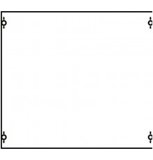 Панель с защитым пластроном и дин-рейкой  2B00A  ABB