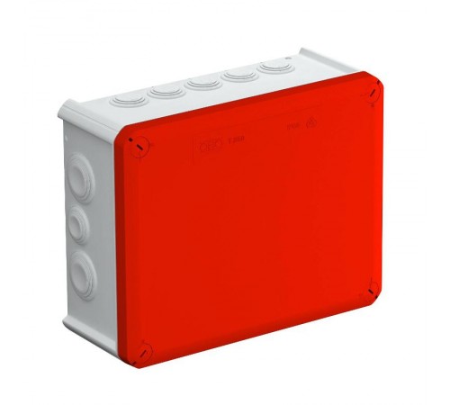 Коробка распределительная T250, 240x190x95 мм, красная крышка (T 250 RO-LGR)  2007657  OBO Bettermann