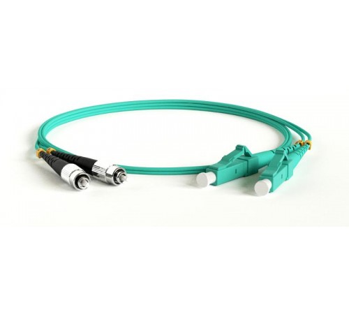 FC-D2-503-FC/PR-LC/PR-H-1.5M-LSZH-AQ Патч-корд волоконно-оптический (шнур) MM 50/125(OM3), FC-LC, duplex, LSZH, 1.5 м  481217  Hyperline