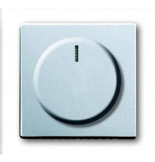 Плата центральная (накладка) с ручкой и лампой для поворотного светорег., серия solo/future, цвет серебр.-алюм.  6599-0-2952   2CKA006599A2952  ABB