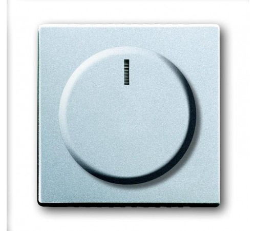 Плата центральная (накладка) с ручкой и лампой для поворотного светорег., серия solo/future, цвет серебр.-алюм.  6599-0-2952   2CKA006599A2952  ABB