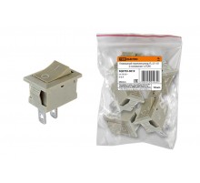 Клавишный переключатель YL-211-01 серый 2 положения 1з  SQ0703-0019  TDM