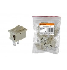 Клавишный переключатель YL-211-01 серый 2 положения 1з  SQ0703-0019  TDM