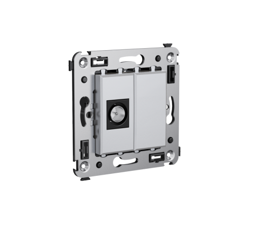 Розетка TV оконечная в стену, "Avanti", "Закаленная сталь"  4404503  DKC