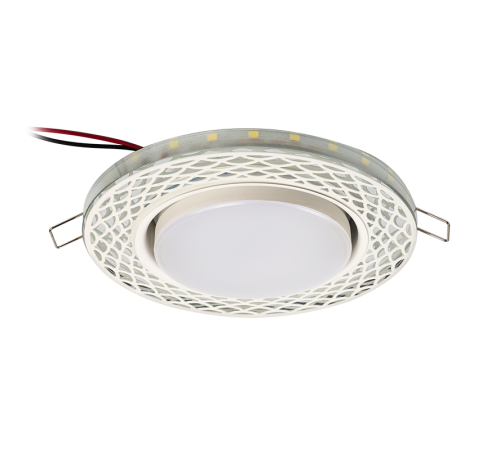 Светильник точечный встраиваемый под лампу PGX53d MN21-White с подсветкой  .5020092  Jazzway