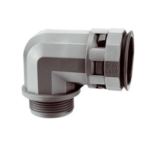 Муфта 90 грд. труба-коробка DN 23 мм, М25х1,5, полиамид, цвет черный  PAN23M32N  DKC