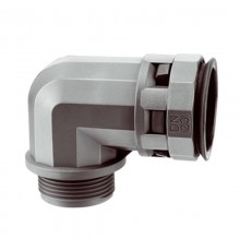 Муфта 90 грд. труба-коробка DN 23 мм, М25х1,5, полиамид, цвет черный  PAN23M32N  DKC