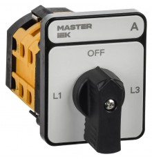 Перекл. кулачк. станд. черн. рук. 10А сх. 98 MASTER  MI-CS10-010-098-K02  IEK