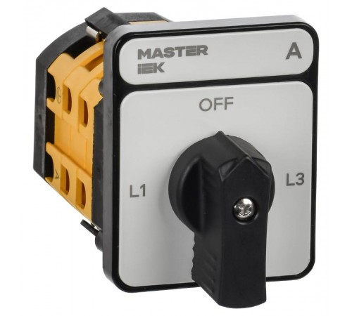 Перекл. кулачк. станд. черн. рук. 10А сх. 98 MASTER  MI-CS10-010-098-K02  IEK