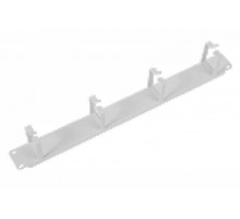 Органайзер кабельный горизонтальный с окнами 19" 1U, 4 кольца  ГКО-О-4.62  ЦМО