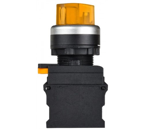 Переключатель с подсв. 2 полож. 1NO+1NC жёлтый MASTER  MI-SW60-11XD-3-14-2-K05  IEK