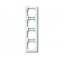 Рамка 4-постовая, вертикальная, с полем для надписи, серия Reflex SI linear, цвет альпийский белый  1754-0-4063   2CKA001754A4063  ABB