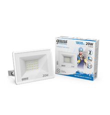 Прожектор светодиодный  20W 1350lm IP65 6500К белый  613120320  Gauss
