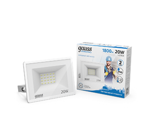Прожектор светодиодный  20W 1350lm IP65 6500К белый  613120320  Gauss