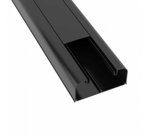 Кабель-канал 90х50 мм, с фронтальной крышкой, черный  09501A  DKC