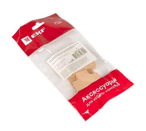 Угол T-образный (15х10) (4 шт) Plast EKF PROxima   под светлое деревоtchl-15-10x4EKF