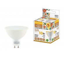 Лампа светодиодная PAR16 10 Вт, 230 В, 4000 К, GU10 Народная  SQ0340-1665  TDM