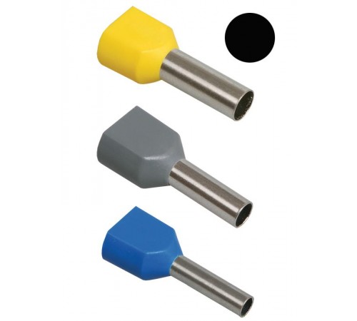 Наконечник НШВИ(2) 6,0-14 черный (100шт/упак)  UTE10-D6-0-100  IEK