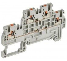 Колодка клеммная CP-ML 2 ур. 1,5мм2 серая  YCT23-00-2-K03-001  IEK