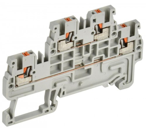 Колодка клеммная CP-ML 2 ур. 1,5мм2 серая  YCT23-00-2-K03-001  IEK