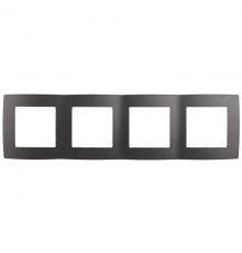 Рамка на 4 поста 12-5004-12  ,  графит  Б0019378  ЭРА