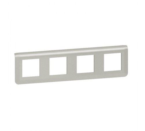 Рамка - Mosaic - 4Х2 модуля - алюминий  079308L  Legrand