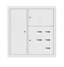 Щит этажный 5 кв. RAL9003 со слаботочным отсеком слева (1000х950х150)  mb29-v-5z-ral9003  EKF