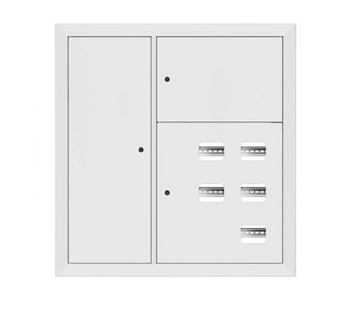 Щит этажный 5 кв. RAL9003 со слаботочным отсеком слева (1000х950х150)  mb29-v-5z-ral9003  EKF