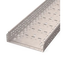 Лоток перфорированный Стандарт INOX (AISI 409) 400х100х3000 (1,0 мм) (6 м/уп)  PR16.2422  Промрукав