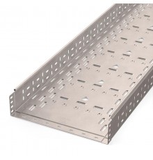 Лоток перфорированный Стандарт INOX (AISI 409) 400х100х3000 (1,0 мм) (6 м/уп)  PR16.2422  Промрукав