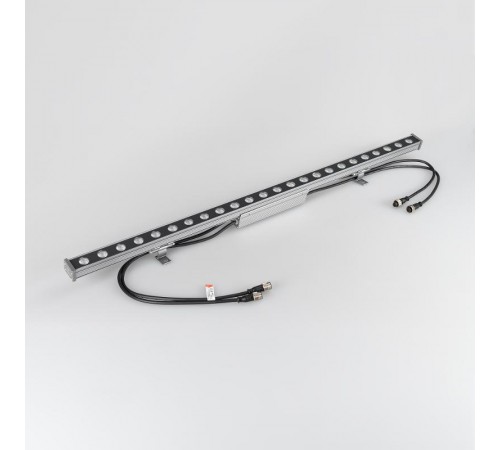 Прожектор светодиодный архитектурный AR-LINE-1000M-24W-24V RGB (Grey, 30 deg, DMX512)  023624  Arlight