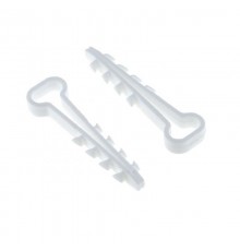 Дюбель-хомут для плоского кабеля (5-8мм) нейлон белый (100шт.) EKF PROxima  plc-nccf-5x8w  EKF