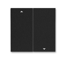 ABB Levit Антрацит / дымчатый чёрный Сменная панель на клавишу для выключателя жалюзи Антрацит  ND3559H-A447/1 63  2CHH594471A8063  ABB