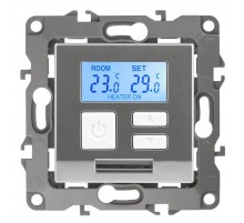 12-4111-03  Терморегулятор универс. 230В-Imax16А, IP20, Эра12, алюминий  Б0031273  ЭРА