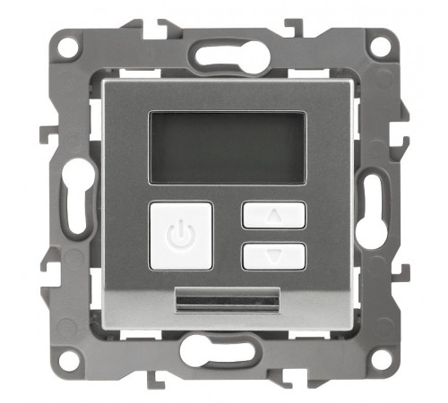 12-4111-03  Терморегулятор универс. 230В-Imax16А, IP20, Эра12, алюминий  Б0031273  ЭРА