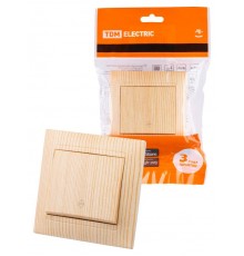 Выключатель на 2 направления 1 кл. 10А сосна "Лама"  SQ1815-0306  TDM