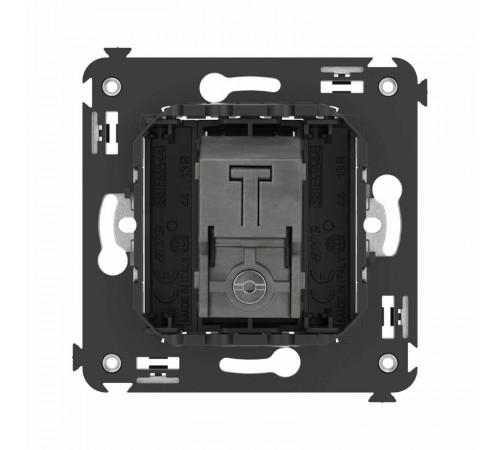 Розетка TV оконечная в стену, "Avanti", "Черный матовый"  4412523  DKC