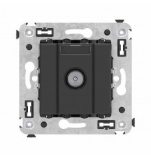 Розетка TV оконечная в стену, "Avanti", "Черный матовый"  4412523  DKC