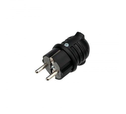 Вилка угловая влагозащищенная, с/з, 16 А, IP44 каучук  111-003  REXANT